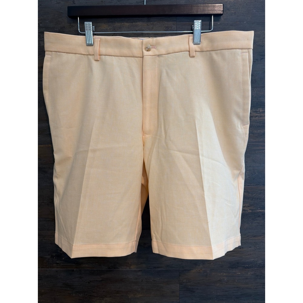 Peter Millar Mens Peach Orange Flat Front Golf Shorts Size 36 MS22B88 OSRBT